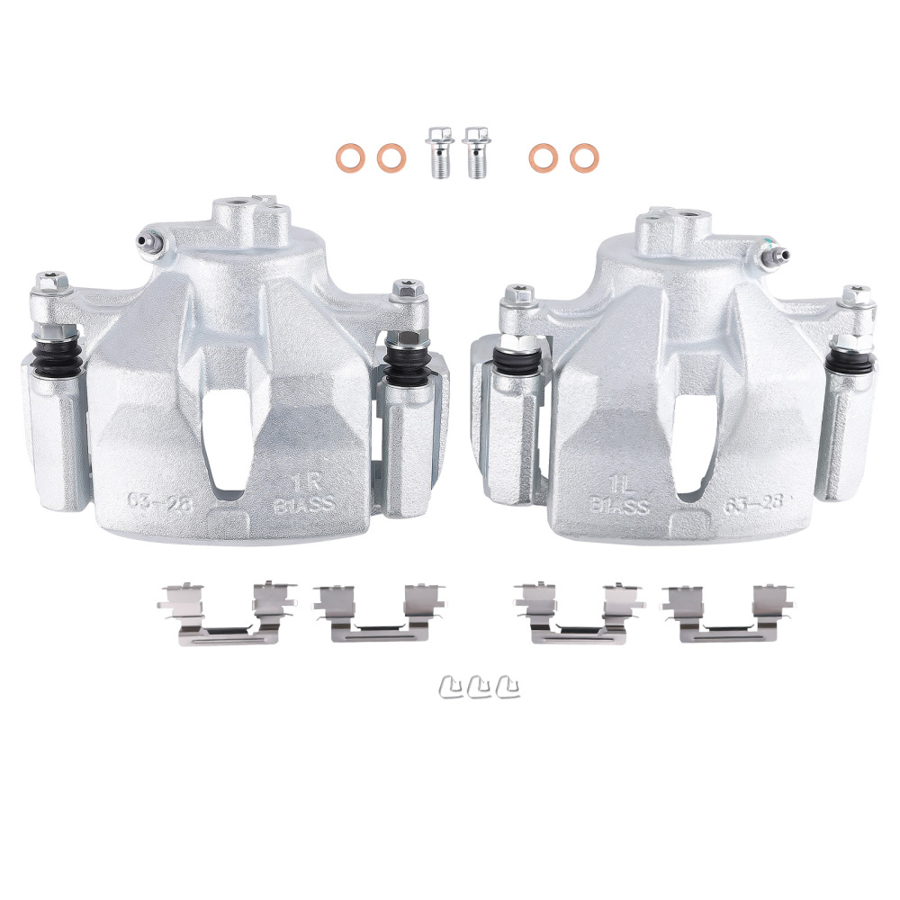 Front Brake Calipers with Bracket Pair 2 compatible for Toyota Sienna 2004-2010 19-B2714