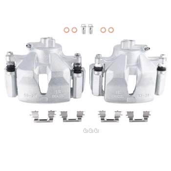 Front Brake Calipers with Bracket Pair 2 compatible for Toyota Sienna 2004-2010 19-B2714
