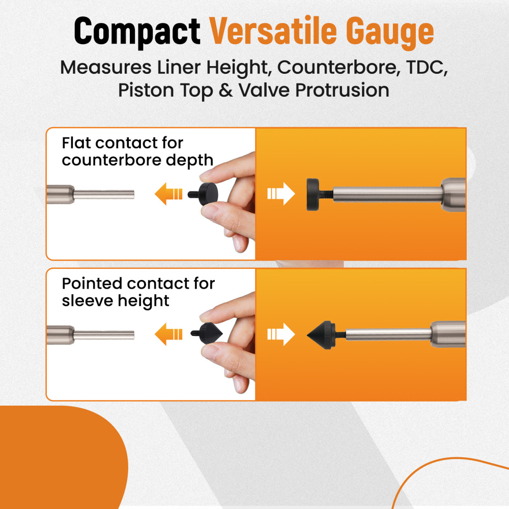 6434 Sleeve Height and Counter Bore Gauge for Diesel Engines Cylinder Bore Gauge