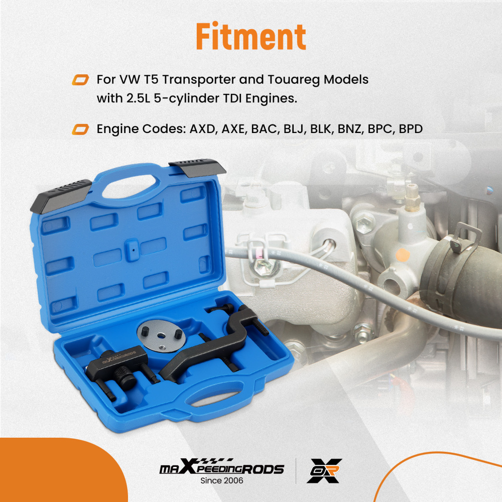 Crankshaft LockWater Pump Tool Set compatible for VW Touareg 2.5 TDI BPC T10221A