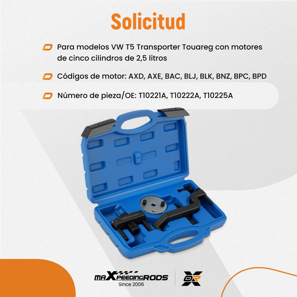 Herramienta Bomba Agua compatible para VW Touareg T5 2.5L TDI BAC BLJ T10221A T10222A