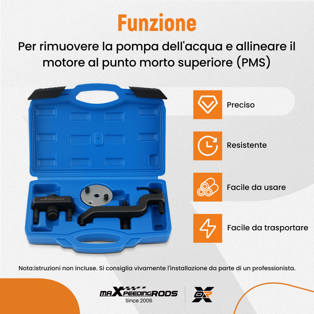 Estrattore Pompa Acqua compatibile per VW T5 2.5L TDI Touareg BLJ BLK BNZ T10221A T10225A