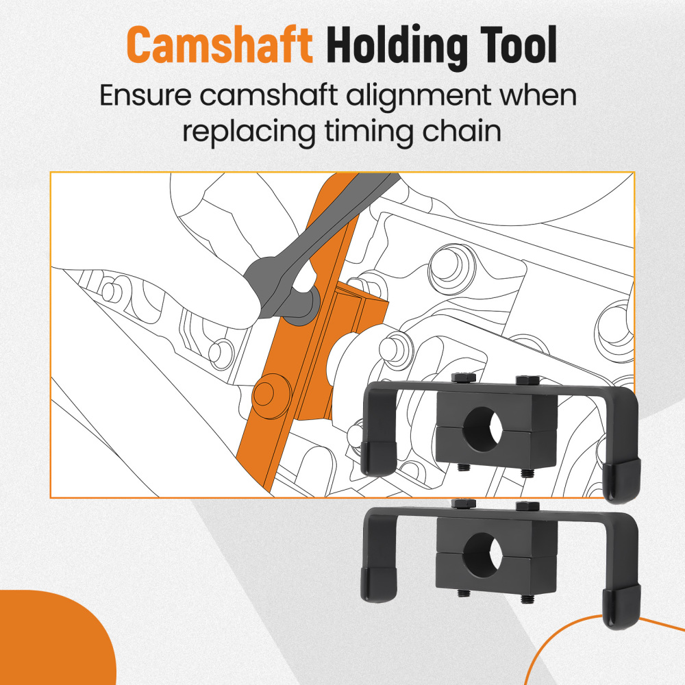 Camshaft Holding Tool Kit compatible for Ford 4.6L 5.4L 6.8L V8 V10 1991-2002 303-557