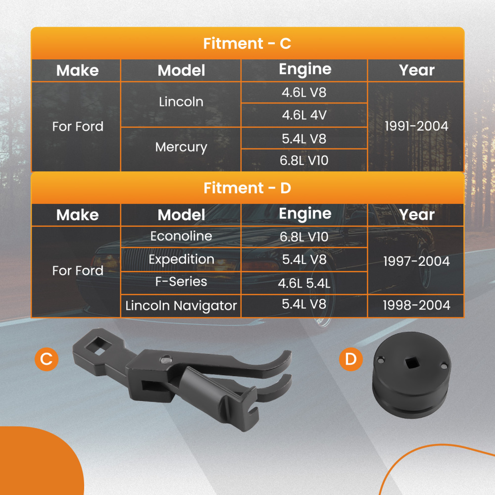 Camshaft HoldingPositioning Tool compatible for Ford F-150 F-250 F-350 V8 5.4L525219