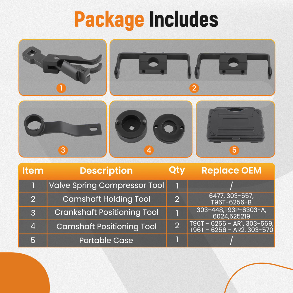Camshaft HoldingPositioning Tool compatible for Ford F-150 F-250 F-350 V8 5.4L525219