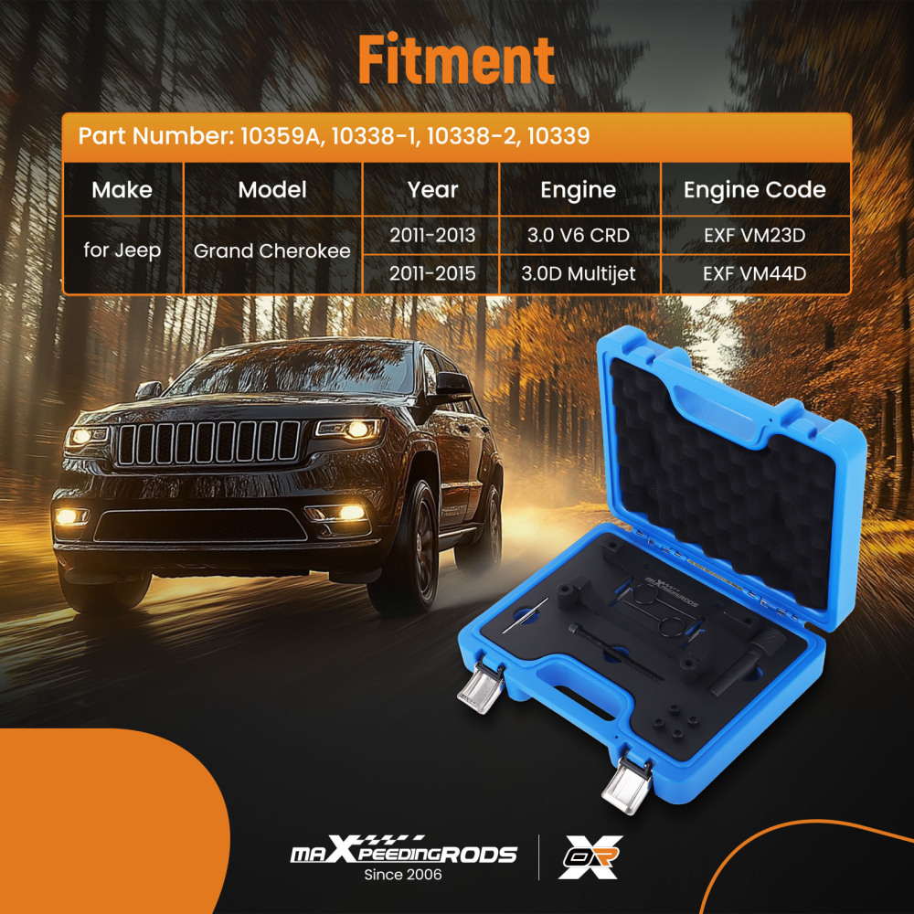 Camshaft Crankshaft Locking Timing Tool Set compatible for Jeep Grand Cherokee V6 compatible for Chrysler