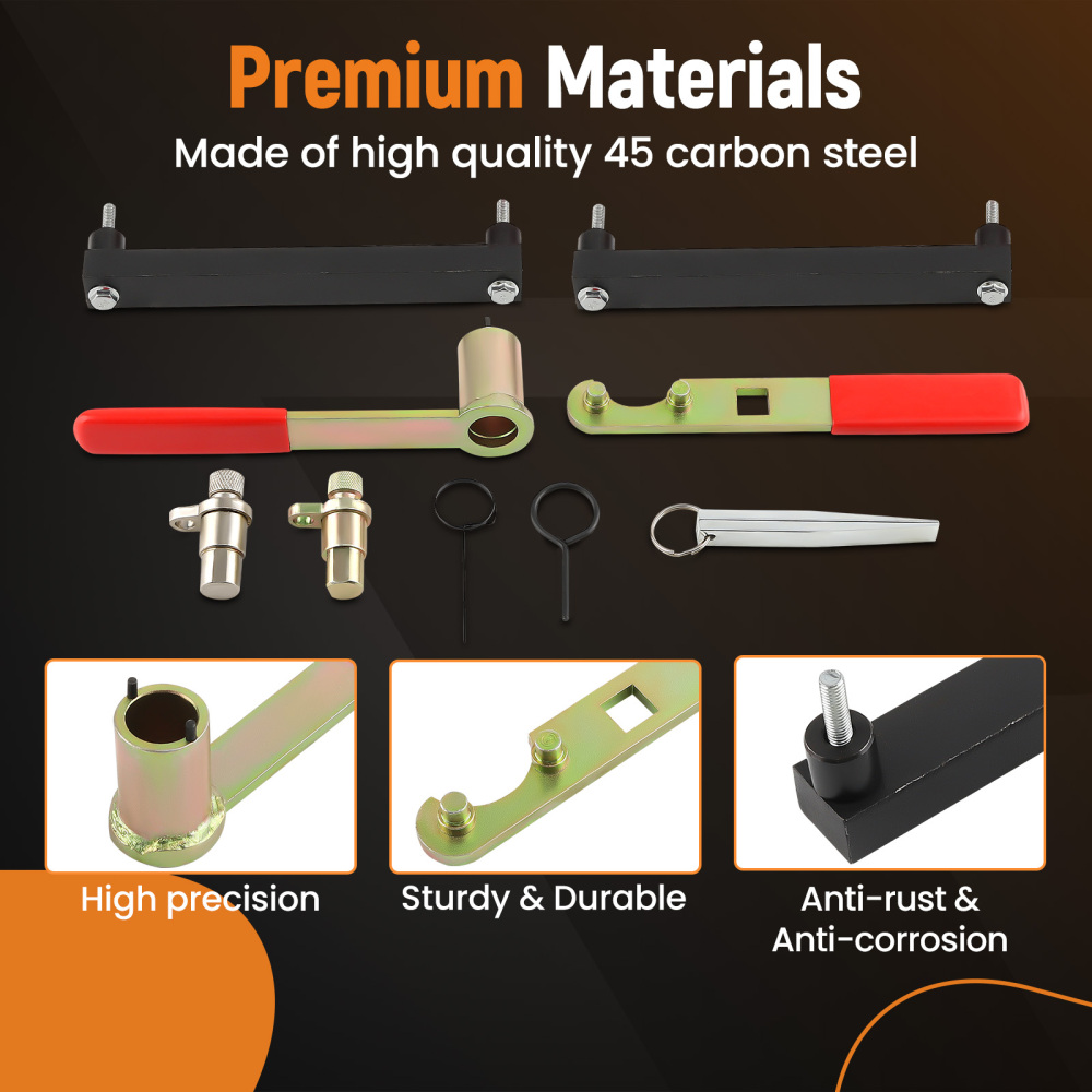 Engine Camshaft Alignment Locking Tool Kit compatible for Land Rover Jaguar 4.2 4.4L compatible for V8