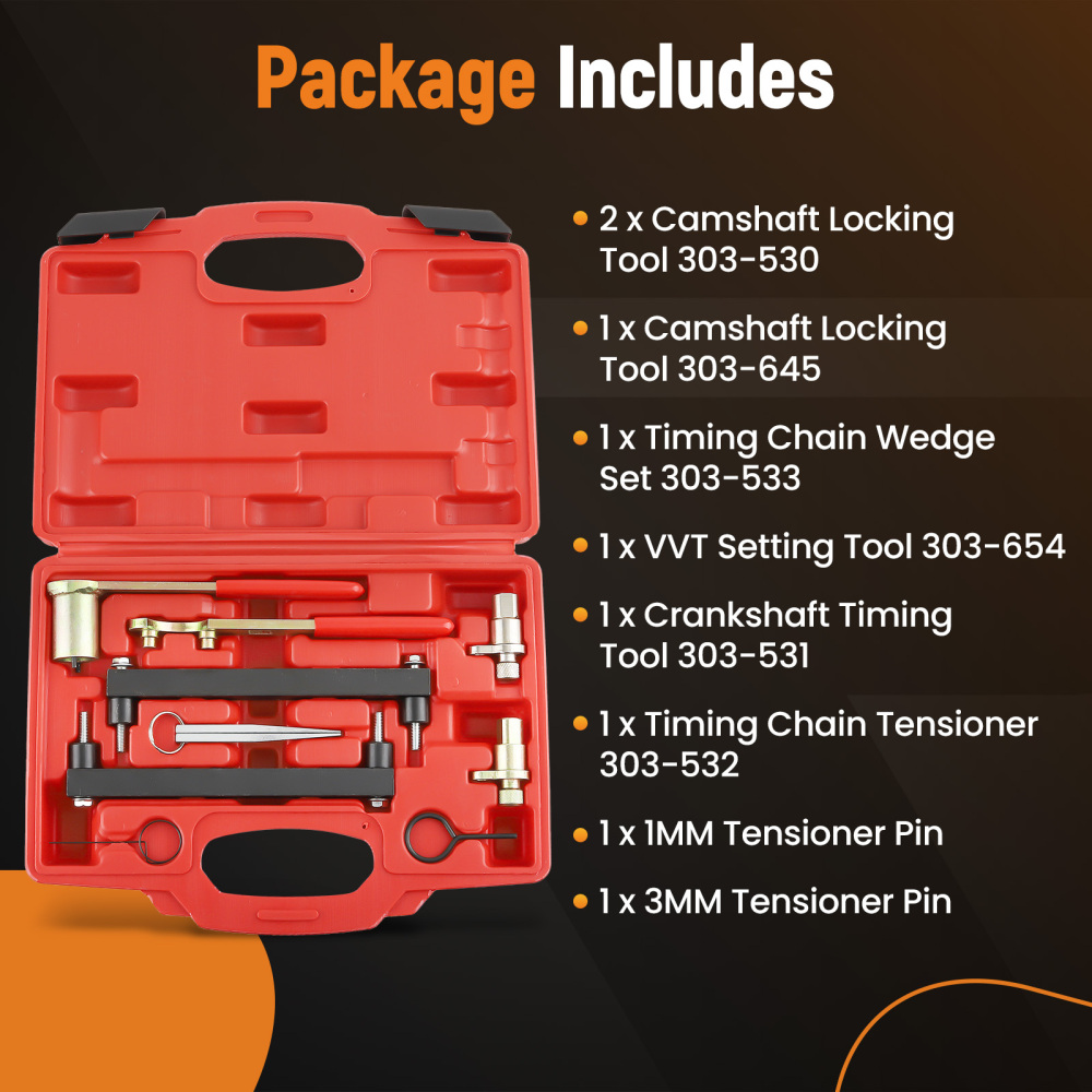 Engine Camshaft Alignment Locking Tool Kit compatible for Land Rover Jaguar 4.2 4.4L compatible for V8