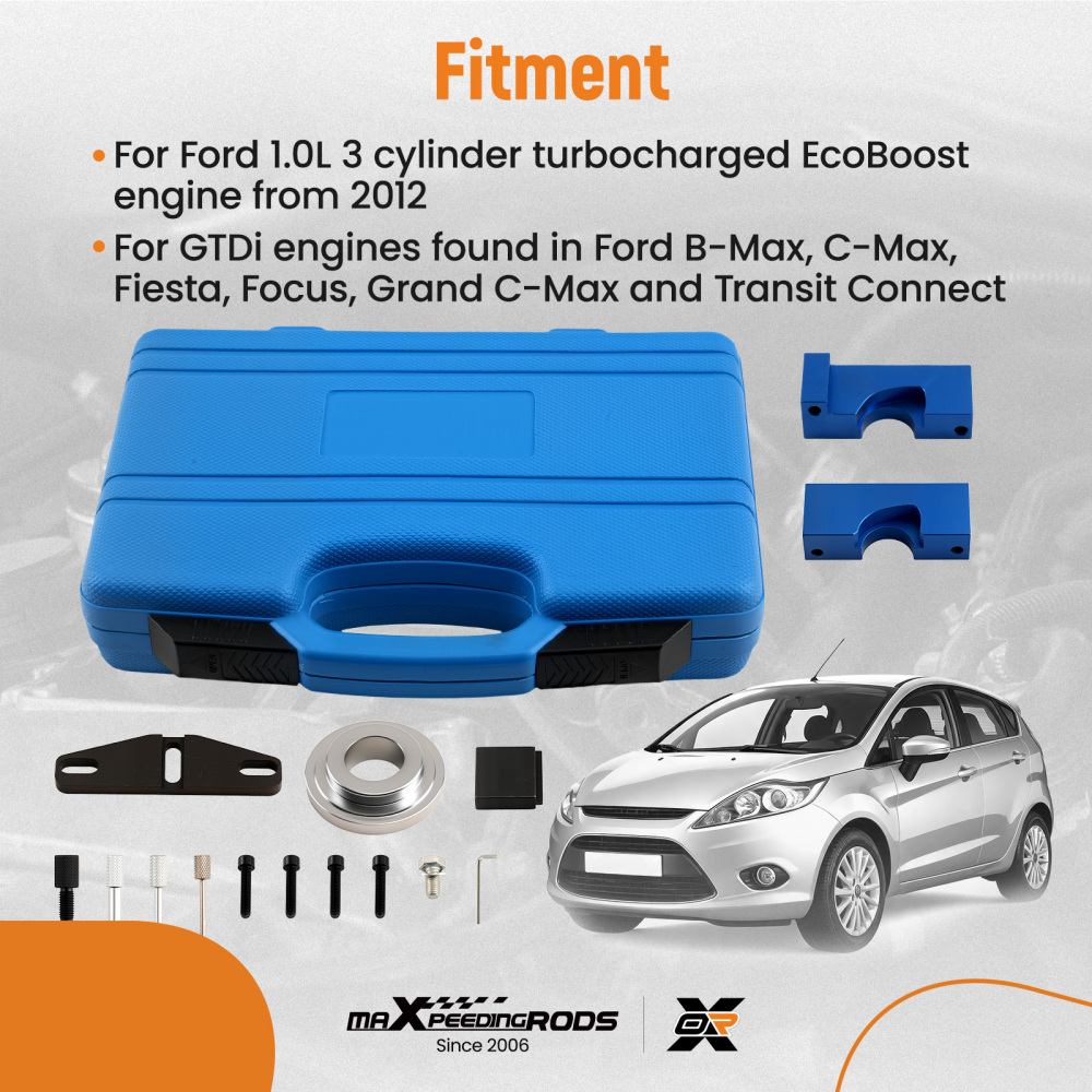 Cam Lock Tool Kit compatible for Ford EcoBoost 1.0L 303-1603 2012+ Fiesta Transit Connect