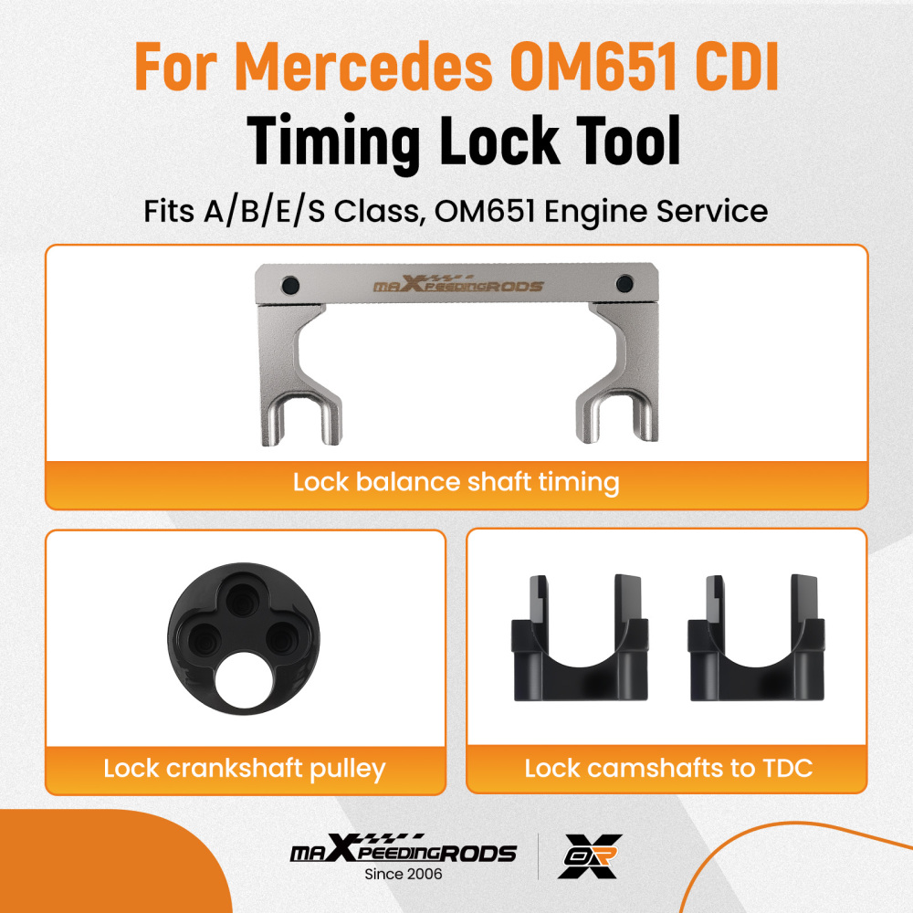Diesel Timing Chain Lock compatible for Mercedes OM651 CDI W906/W176/W246 65158901400