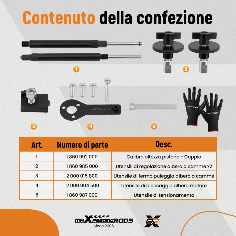 Attrezzi Bloccaggio Fasatura compatibile per Alfa Romeo 1.4 TB 179B9000 198A4000