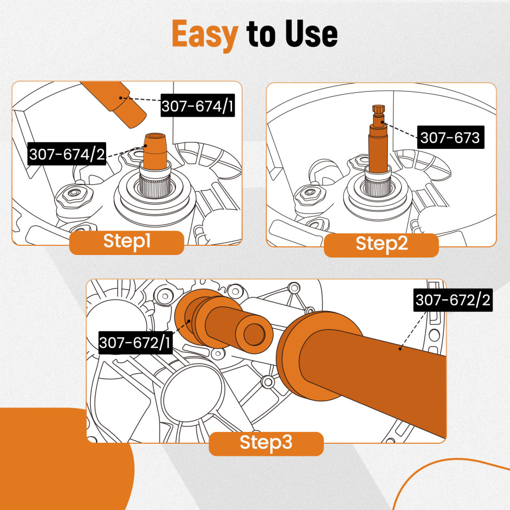 Dual Clutch Transmission Oil Seal Removal Tool compatible for Ford Focus Festiva DCT DPS6