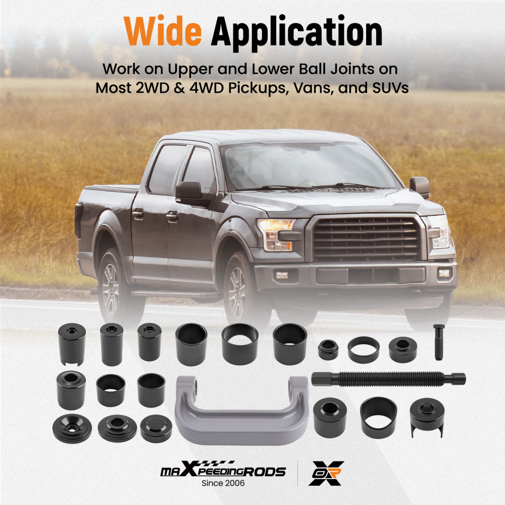 Ball Joint Press Master Kit for Auto Repair with Storage compatible for Case 21 Pieces Set