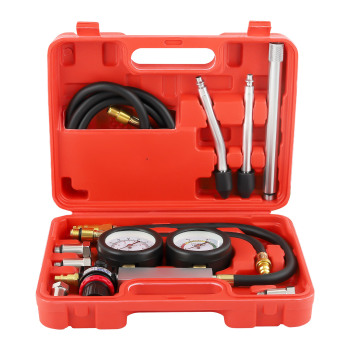 Engine Cylinder Leak Down Tester Kit for Pressure Check and Leakage Rate Test