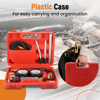 Engine Cylinder Leak Down Tester Kit for Pressure Check and Leakage Rate Test