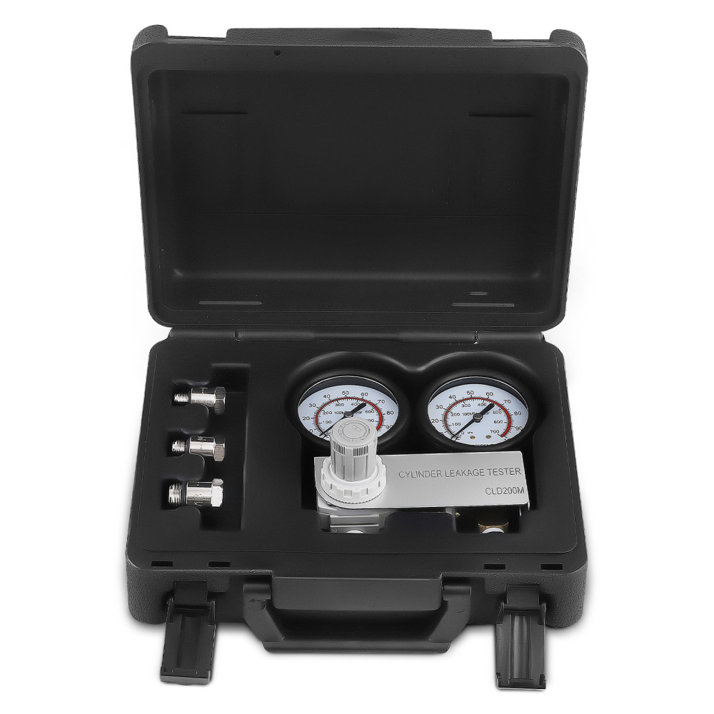 Engine Compression Leakage Leakdown Detector Cylinder Leak Tester Tool Kit Set