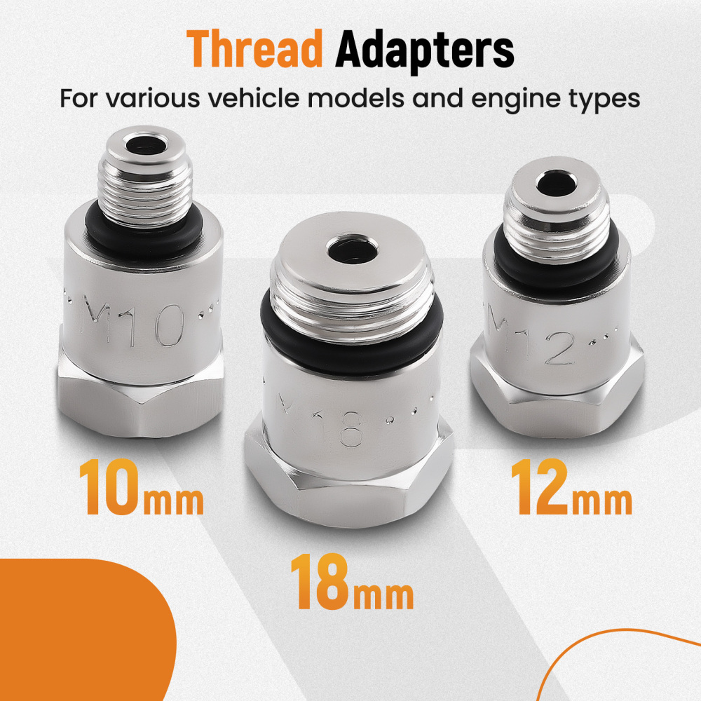 Engine Compression Leakage Leakdown Detector Cylinder Leak Tester Tool Kit Set