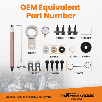 Outil de réglage du moteur Kit chaîne de distribution compatible pour Audi VW A5 A6 GTI VAG