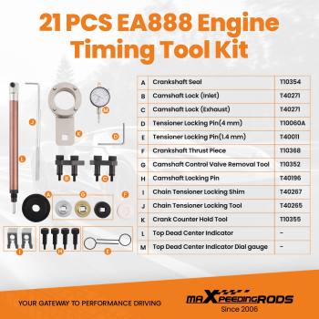Engine Timing Tool compatible for Audi VW Seat Skoda A5 A6 GTI VAG 1.8 TFSI 2.0 TFSI