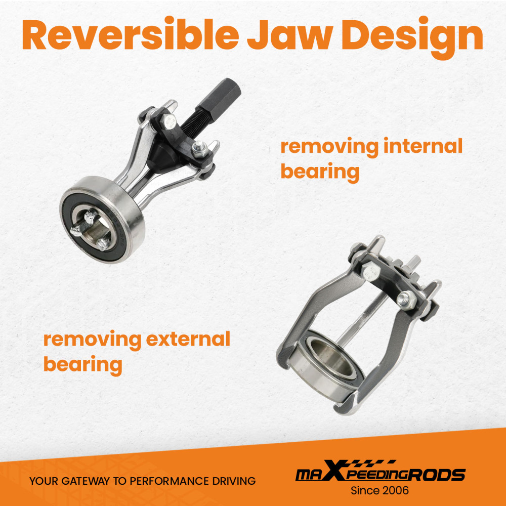 3 Jaw Gear Bearing Slide Hammer Puller Set Internal External Puller Tool Kit New