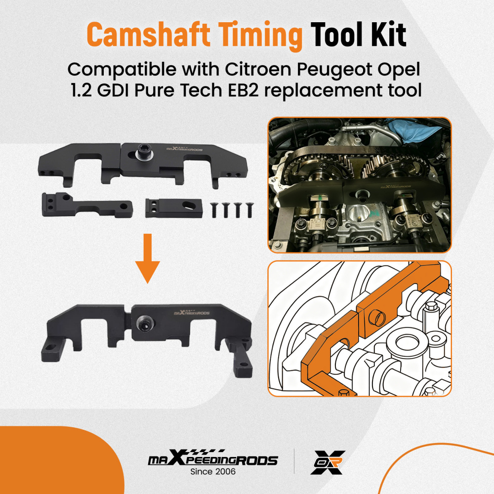 Camshaft Tool Kit compatible for Opel Combo-E 1.2 F12XHT D12XHT 2018+ 0109-6