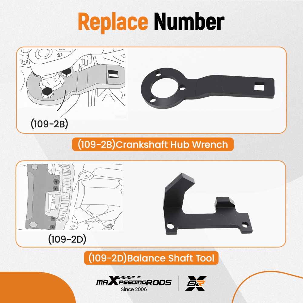 Engine Timing Tool Kit compatible for Peugeot Citroen 1.0 1.2 VTi 2012-2015 0109-2A
