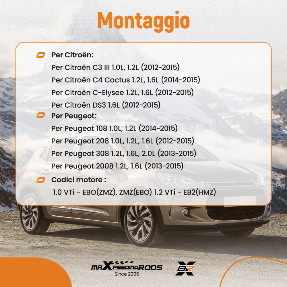 Attrezzi Fasatura Distribuzione compatibile per Peugeot 108 208 1.0 1.2 VTi 2014-2015 109-2D