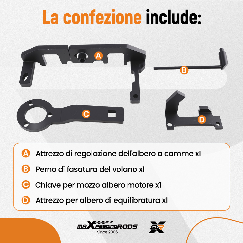 Attrezzi Fasatura Distribuzione compatibile per Peugeot 108 208 1.0 1.2 VTi 2014-2015 109-2D