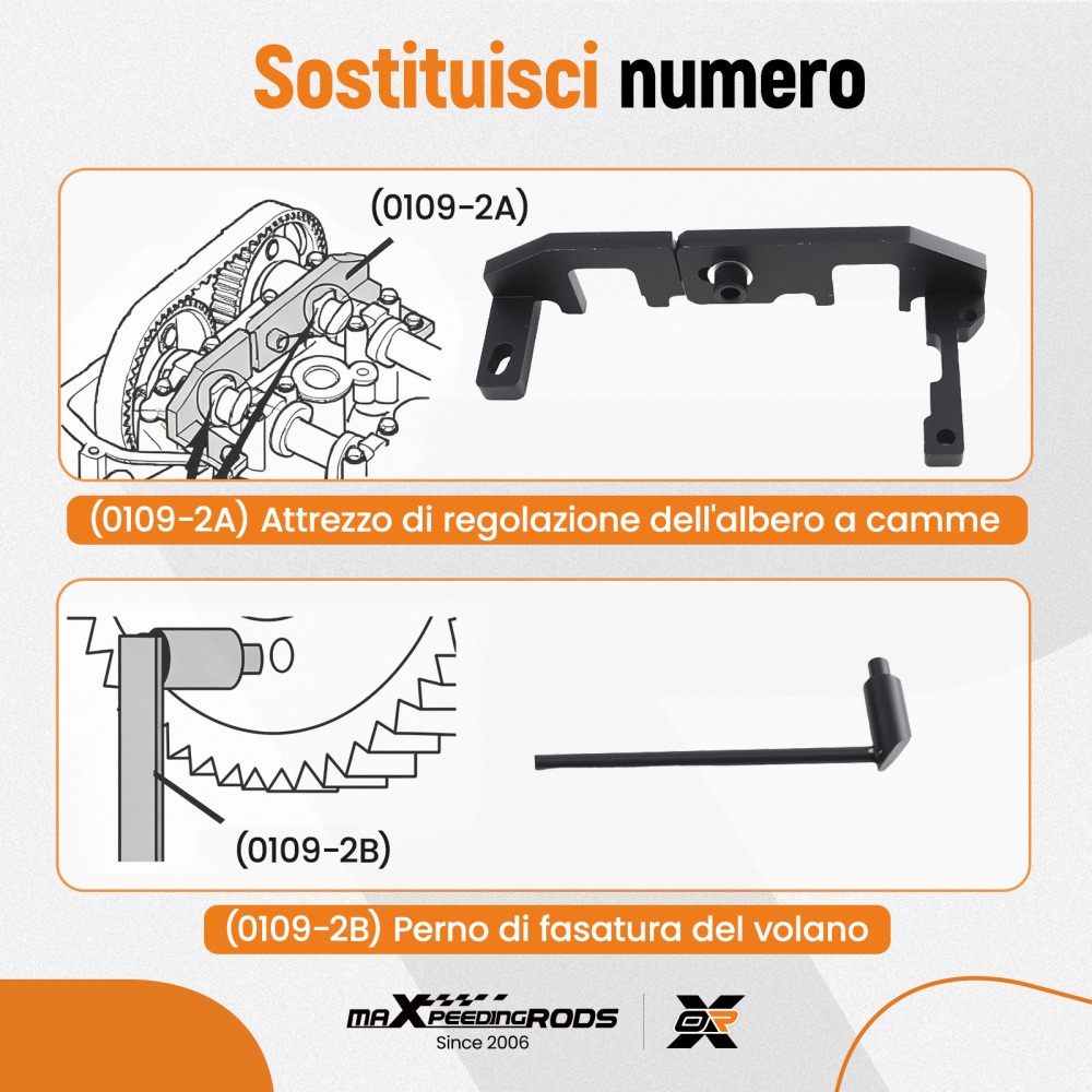 Attrezzi Fasatura Distribuzione compatibile per Peugeot 108 208 1.0 1.2 VTi 2014-2015 109-2D