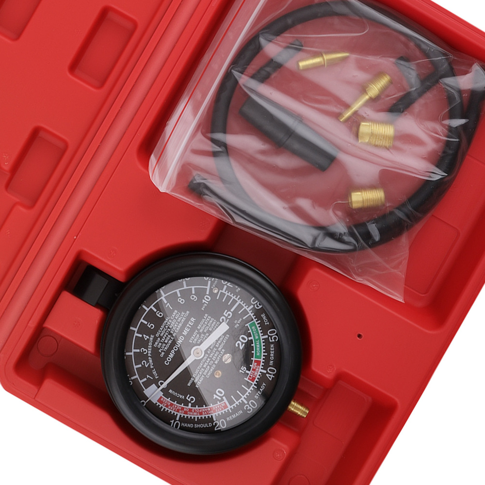 Automotive Engine Diagnostic Kit for Car Fuel Pump Vacuum Test 28HG 10PSI