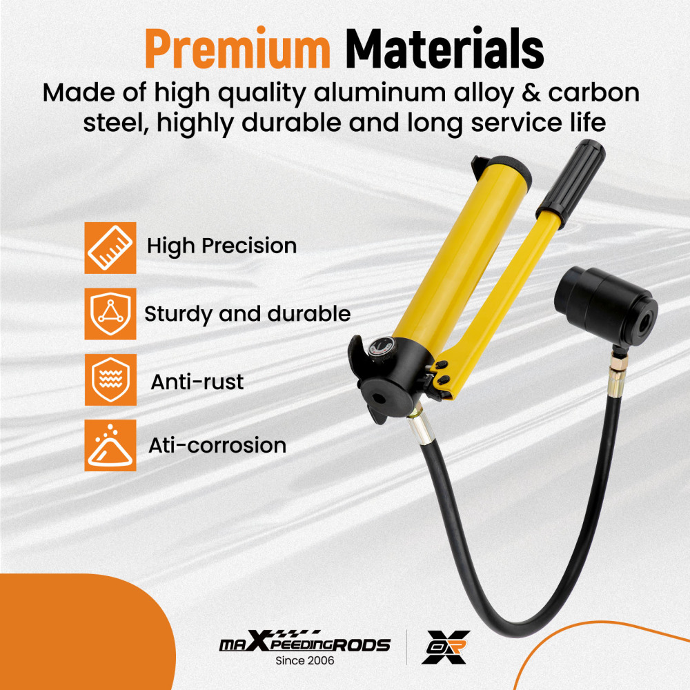 HYDRAULIC EXHAUST PIPE EXPANDER 10T STRETCHER TOOL SET 1 5/8 -4 1/4 UNIVERSAL