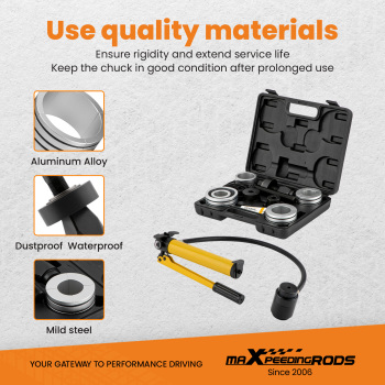 Ensemble d’outils d’expansion de tuyau d’échappement hydraulique 1-5/8