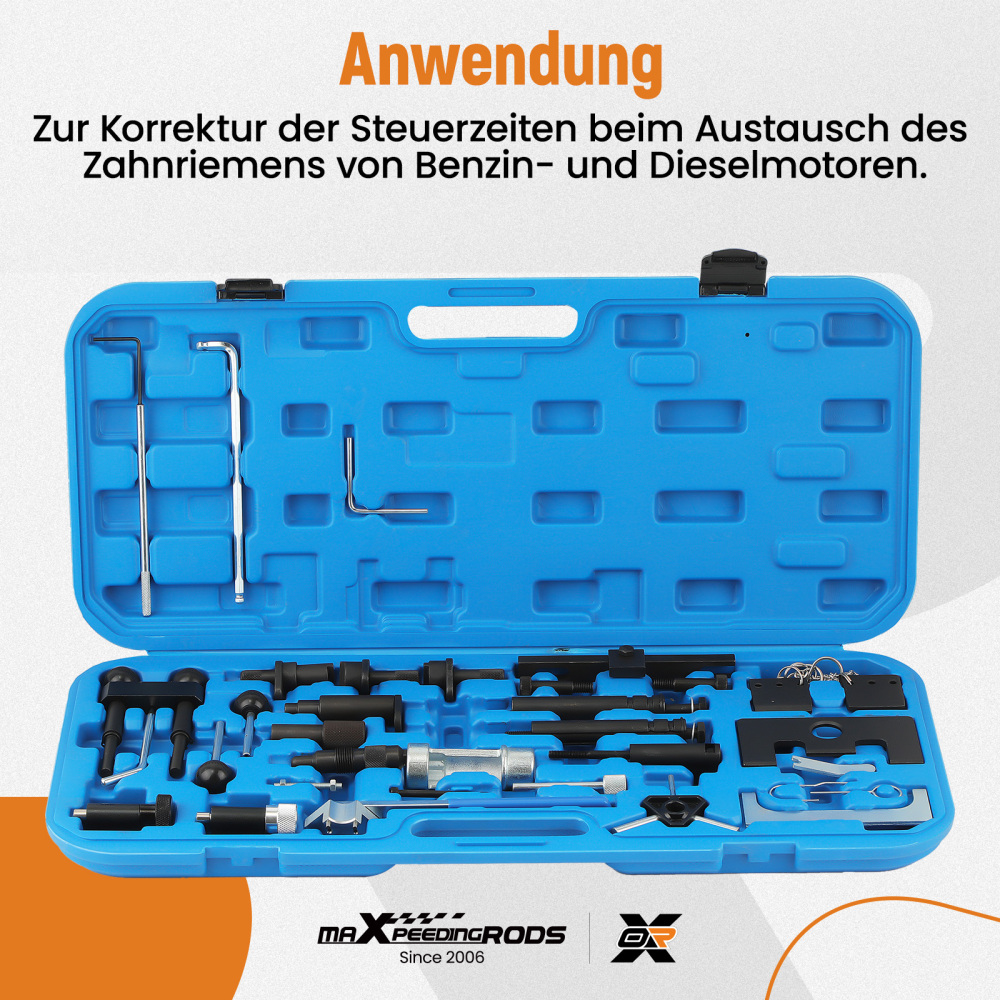 Engine Adjustment Tool TDI Timing Belt Tool Locking Tool Control Belt Camshafts Compatible for VAG compatible for Audi VW 1.2 1.9 2.0 2.5 3.3 Litres