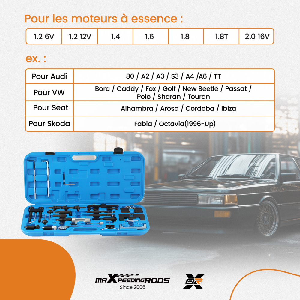 Engine Adjustment Tool TDI Timing Belt Tool Locking Tool Control Belt Camshafts Compatible for VAG compatible for Audi VW 1.2 1.9 2.0 2.5 3.3 Litres