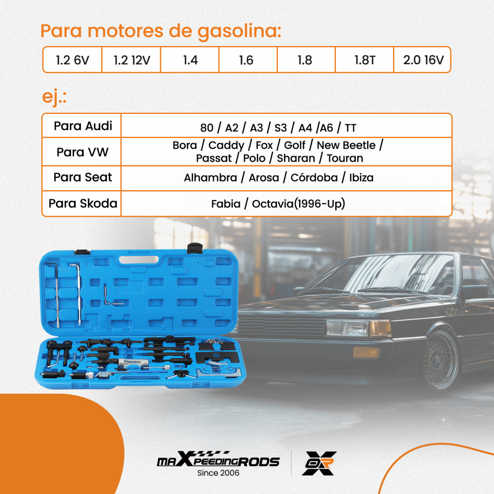 Engine Camshaft Timing Belt Locking Tool Kit compatible for VW  1.2 / 1.4 / 1.6 / 1.8/  2.0