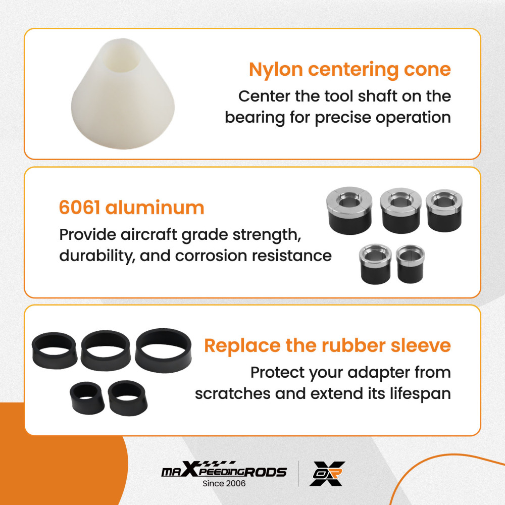 Camshaft Cam Bearing Installation Removal Tool Kit Expander 1.125 inch~2.69 inch