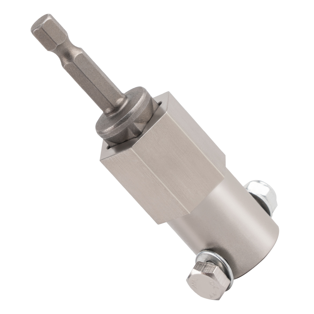 Top Wind trailer jack crank handle with a 1/2 Inch Socket Adapter BitSteel