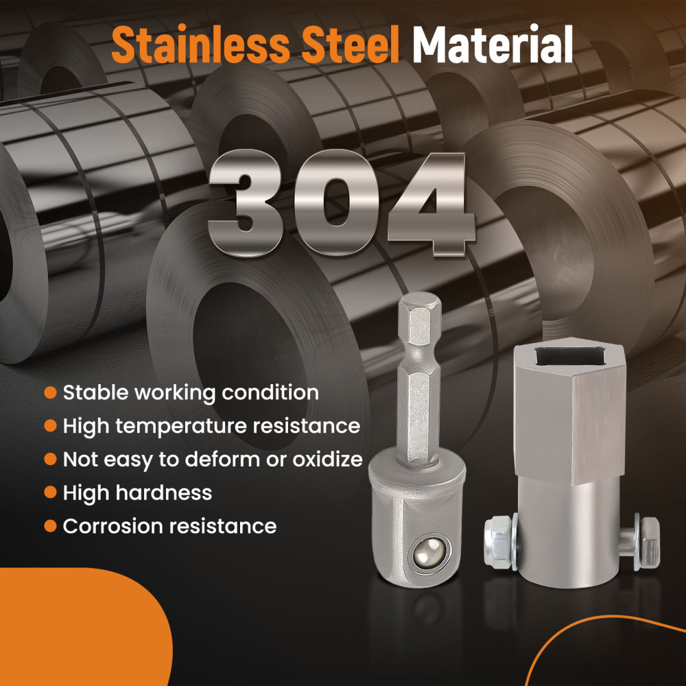 Top Wind trailer jack crank handle with a 1/2 Inch Socket Adapter BitSteel