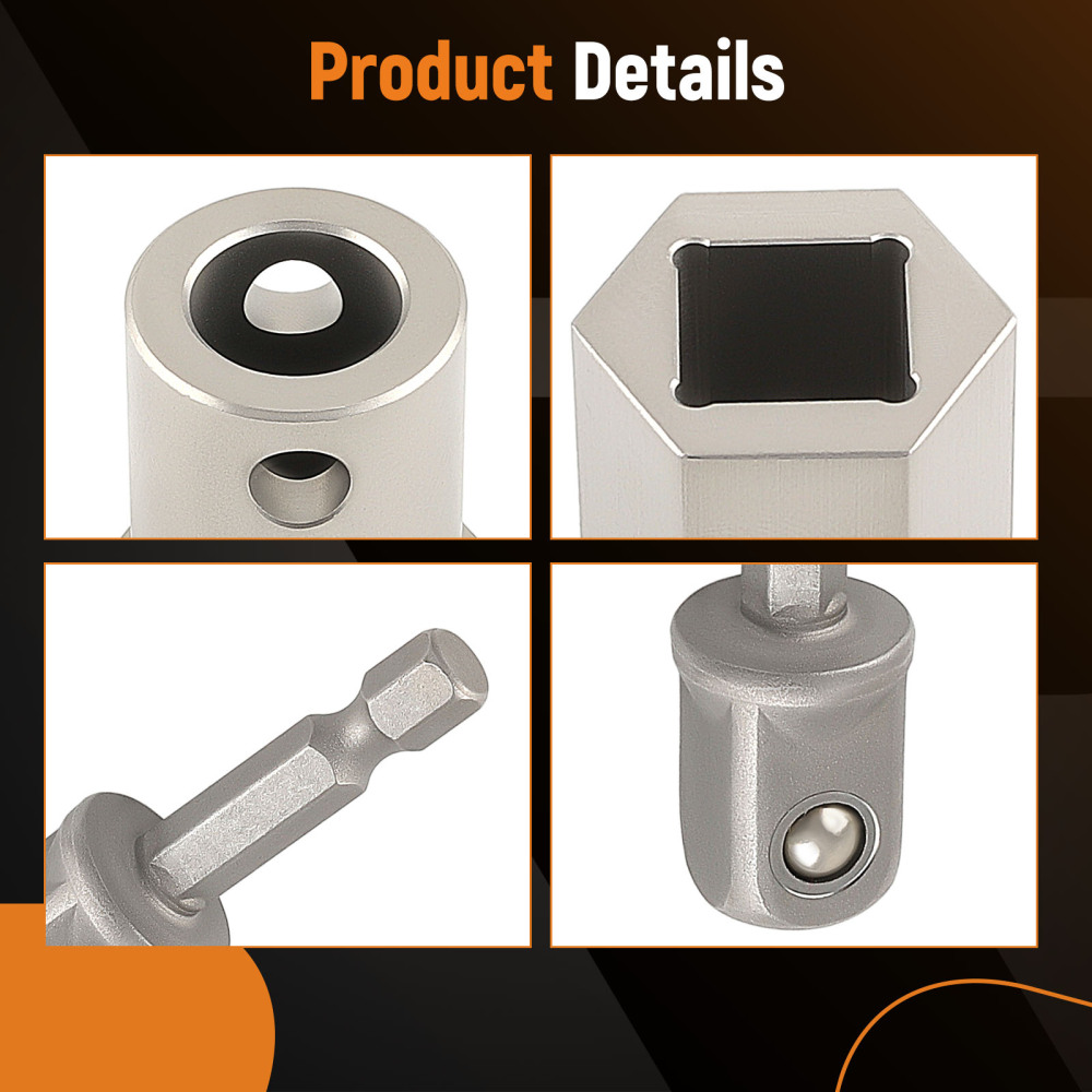 Top Wind trailer jack crank handle with a 1/2 Inch Socket Adapter BitSteel