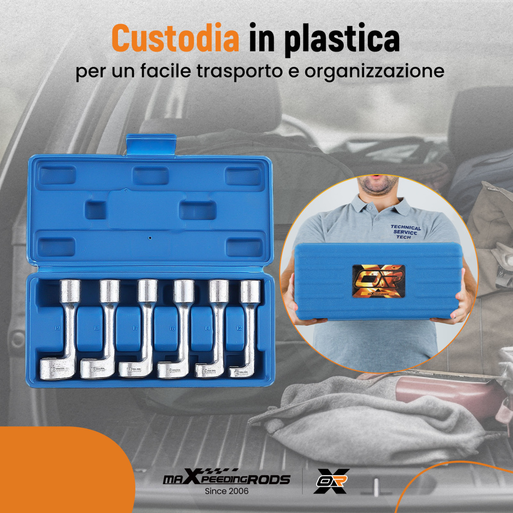 Chiavi Bussola 100mm for Iniettori Diesel compatibile per BMW Audi 12-19mm Attacco 1/2