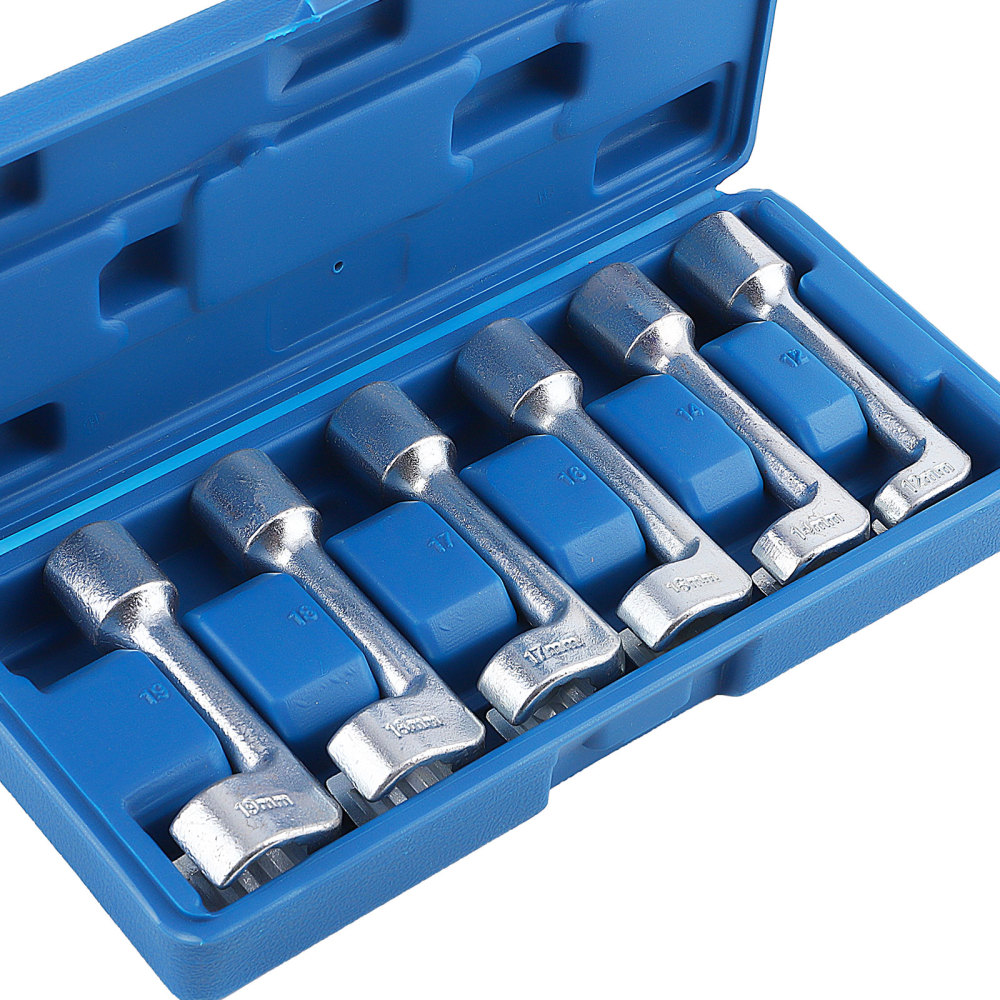 1/2 Drive L Type Diesel Injector Line Socket Wrench Set compatible for BMW Audi 12-19mm