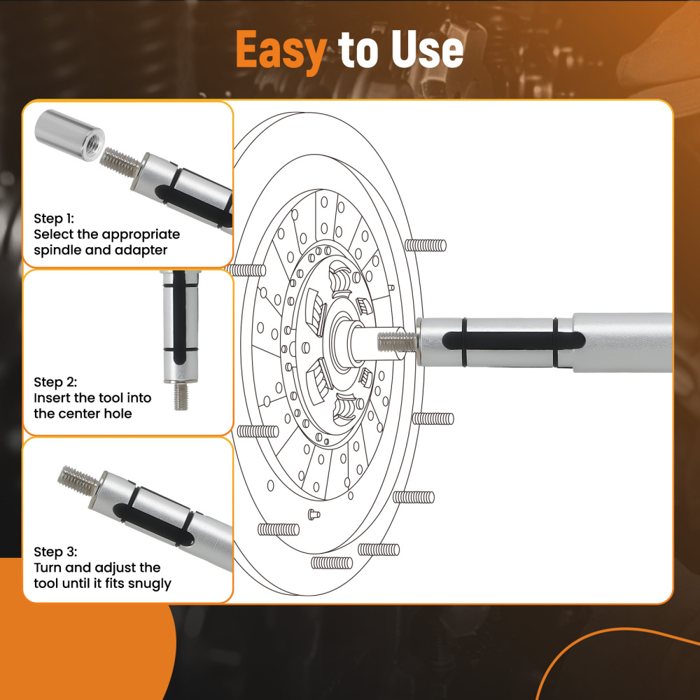Heavy Duty Metric Universal Clutch Alignment Tool Kit For Car Light Truck SUV
