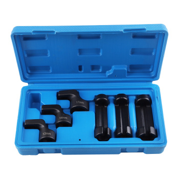 6PC EGT Sensor Socket Set 13mm 14mm 17mm Offset CRMO 3/8 Drive Fit Turbo Diesel