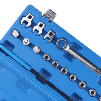 15-Piece Universal Ratcheting Serpentine Belt Tool Set Black Set