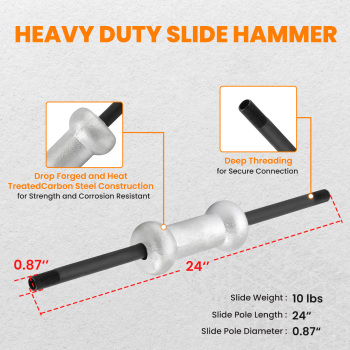 Universal Slide Hammer Dent Puller Kit Axle Bearing Hub Auto Panel Repair Tool
