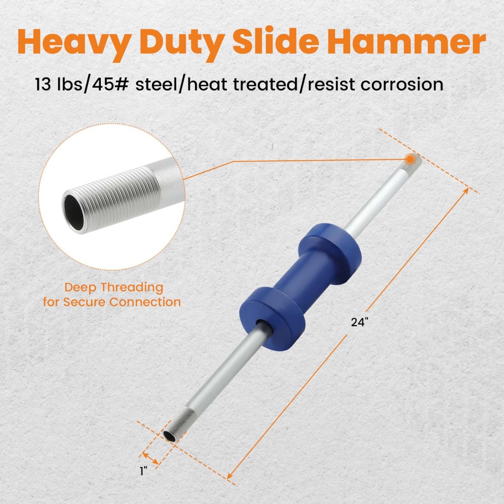 Slide Hammer Dent Puller 13LBS Auto Body Dent Repair Bearing Axel Remover Newest