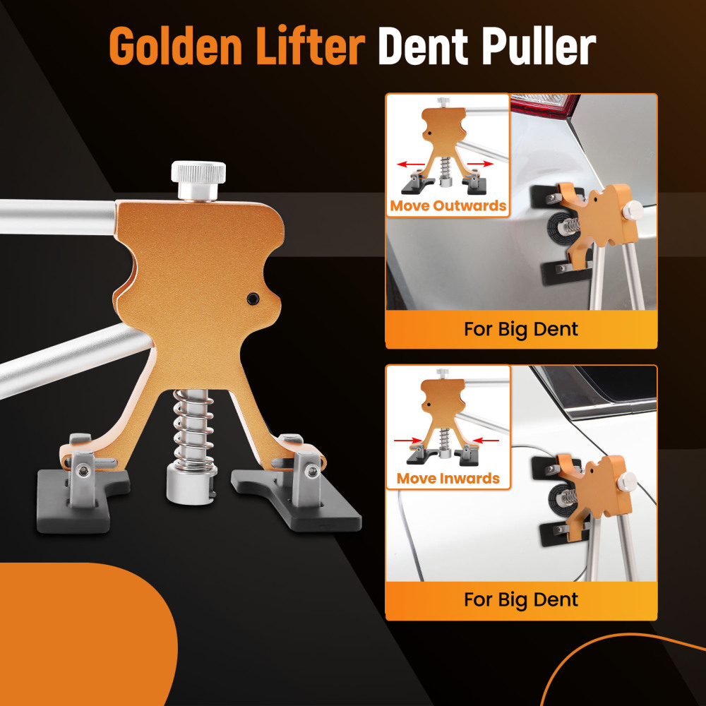 Paintless Dent Repair Tool with Golden Lifter for Motorcycle Refrigerator