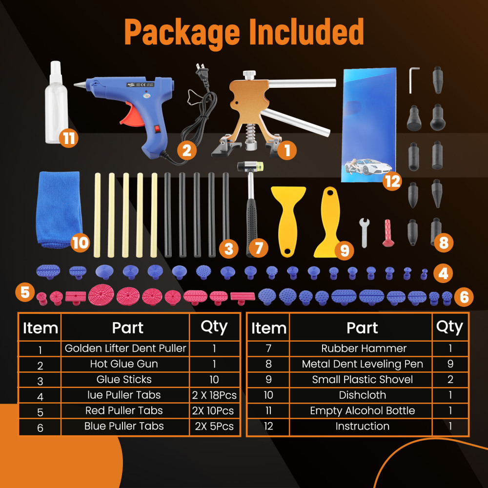 Hammer Auto Body Dent Removal Hammer for Automobile Body Motorcycle Refrigerator