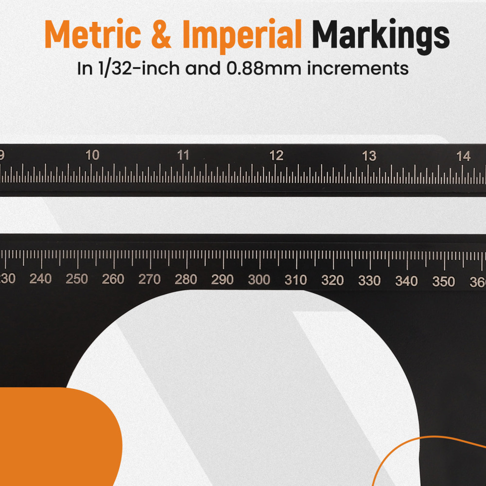 Brake Measuring Tool 6-1/2 to 14-1/4 inches 160-360mm Brake Resetting Gauge Tool