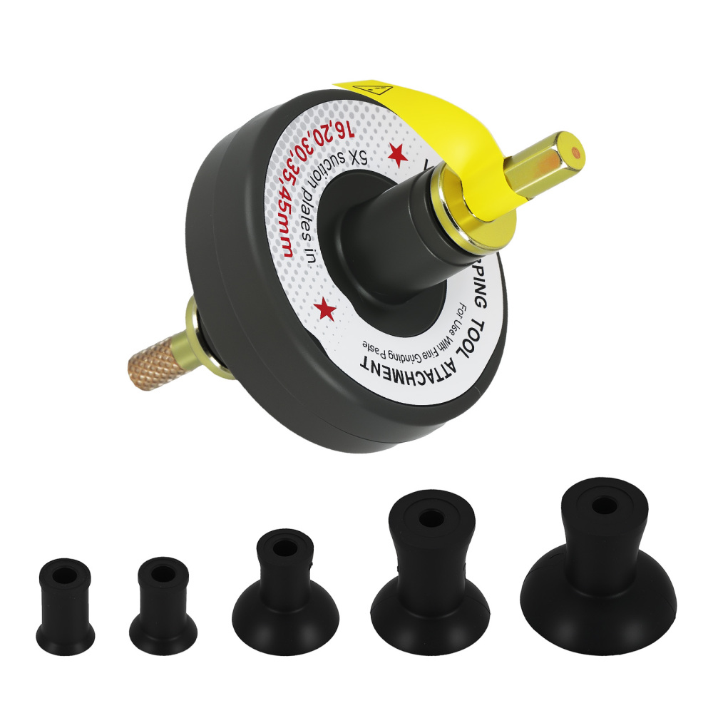 5pc Valve Lapping Tool Set for Automotive Engine Repair 16-45mm Suction Plates